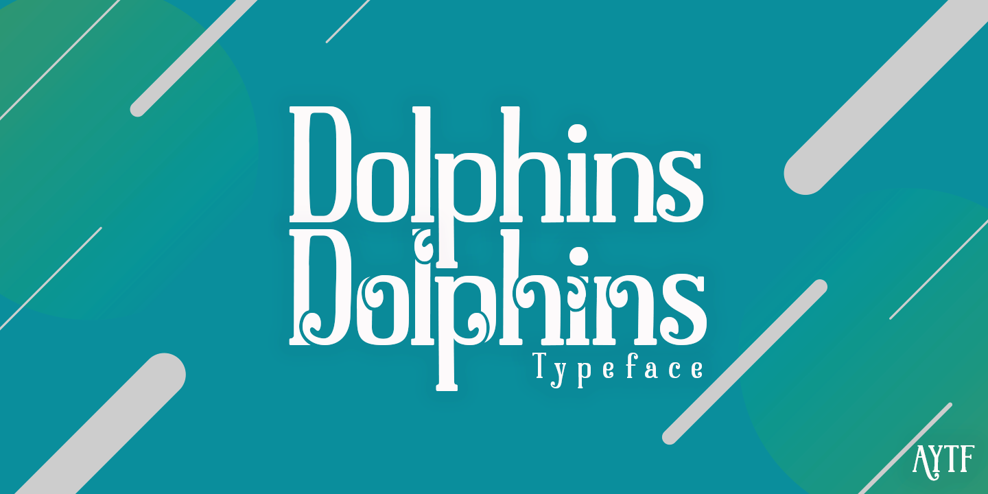 Przykład czcionki Dolphins Outline Bold